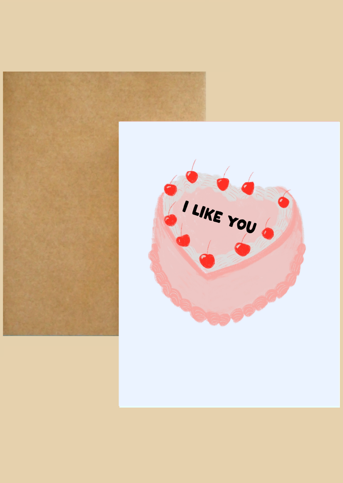 Nice Paper - Greeting Card - I Like You Cake -