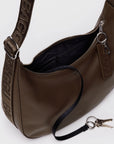 Baggu - Medium Recycled Leather Crescent Bag - Brown -