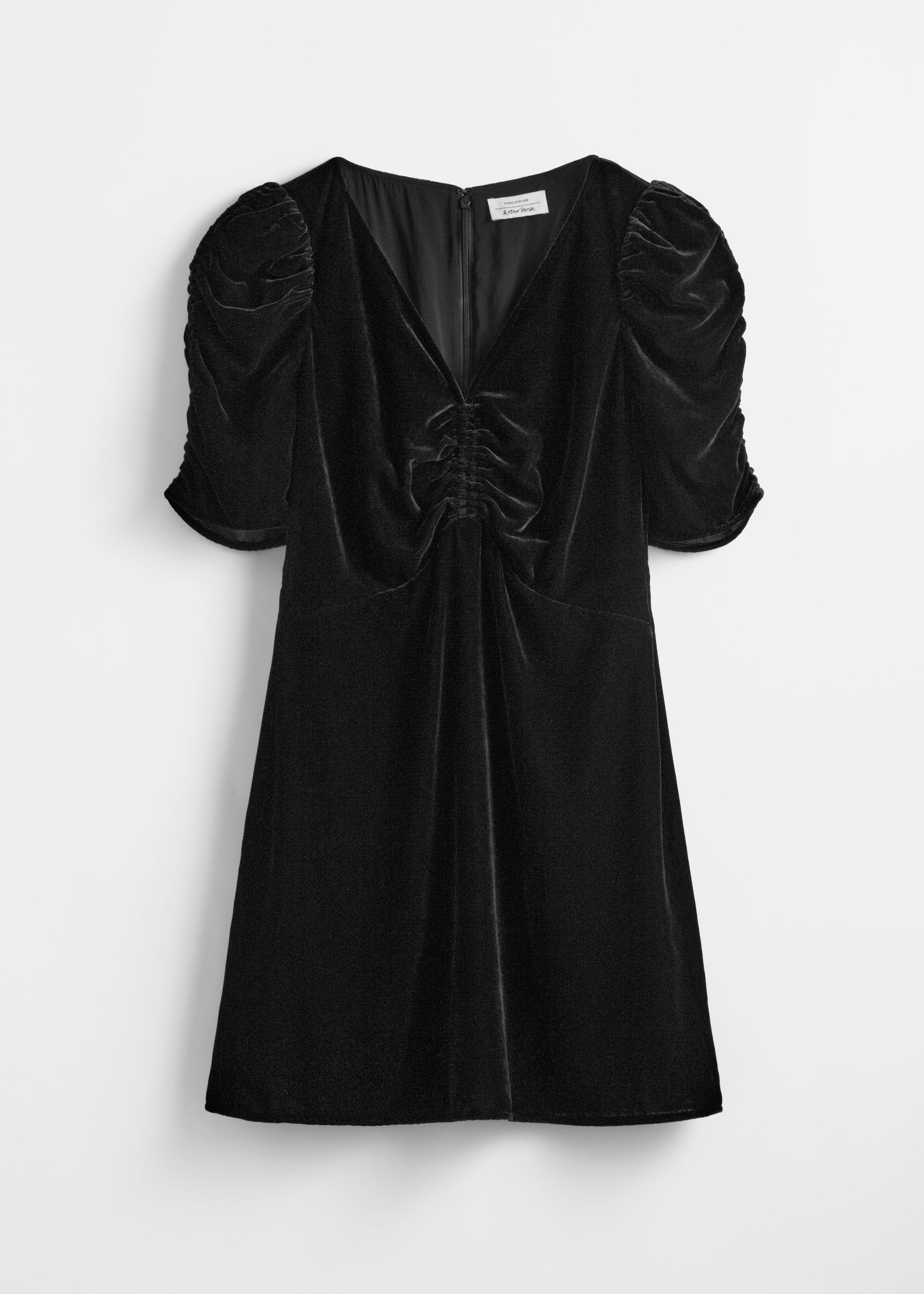 & Other Stories - Elie Velvet Dress - Black -