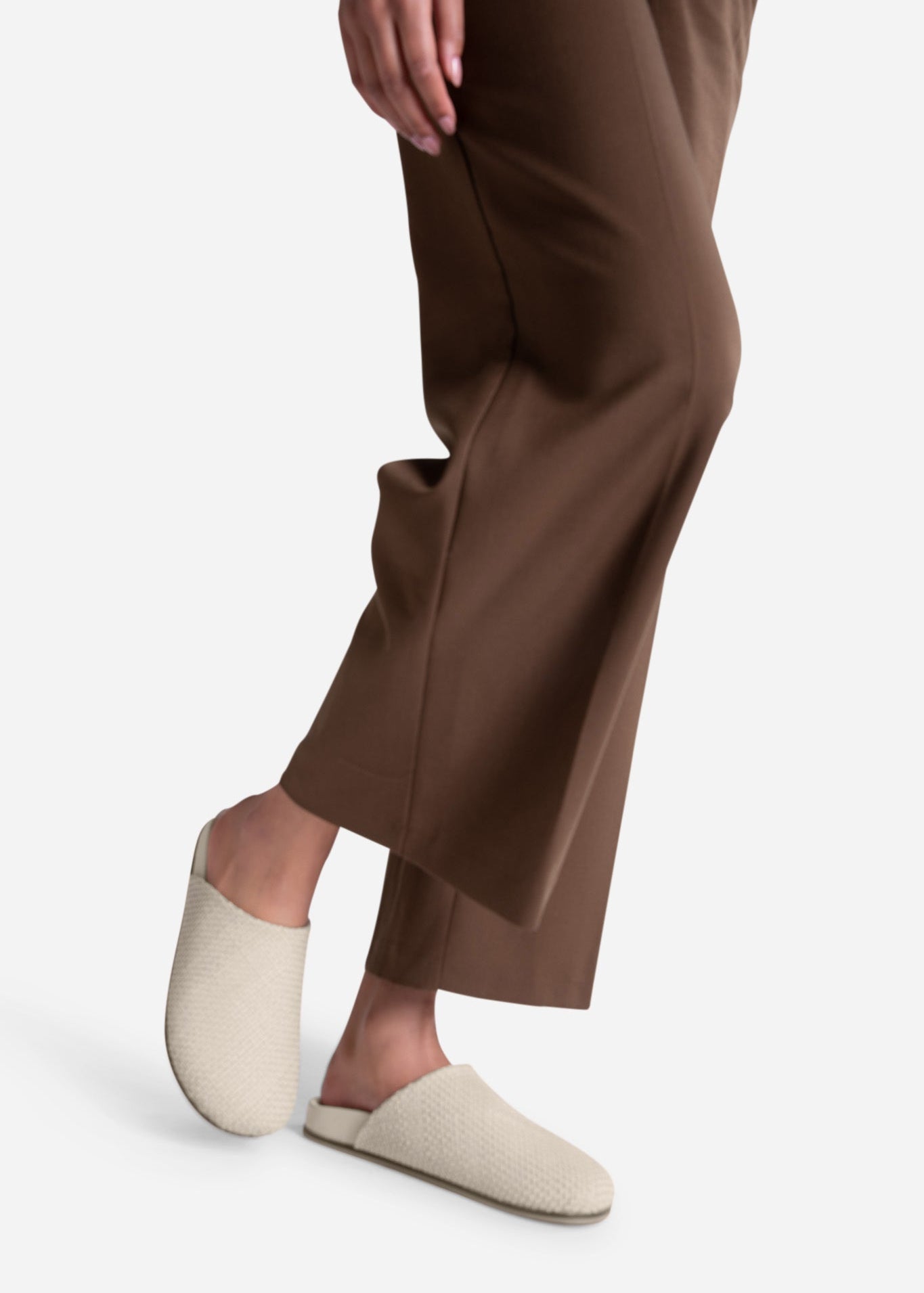 Intentionally Blank - Agatha Woven Slip On Mule - Cream -