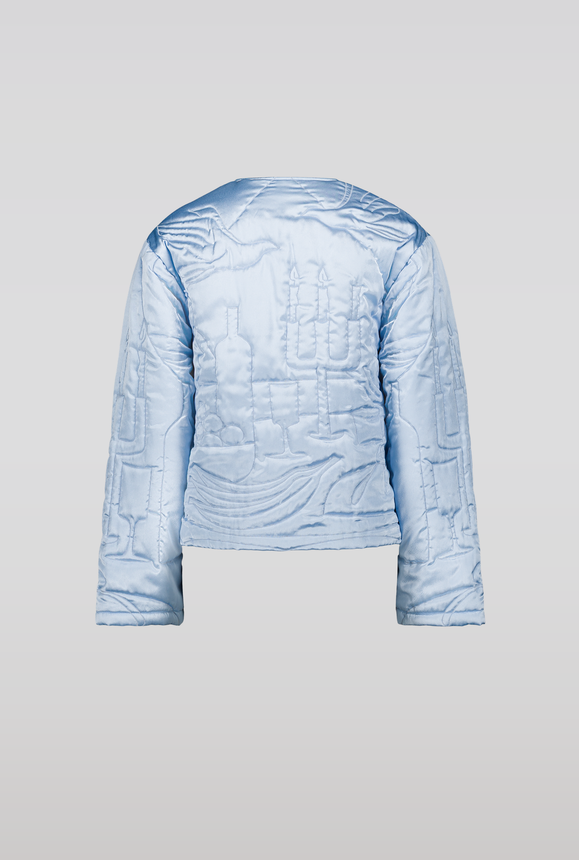 SAEMDI - IRIS EMROIDERED SATIN JACKET -