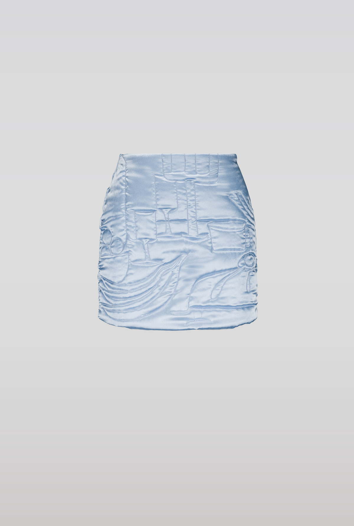 Saemdi - Iris Embroidered Satin Skirt -