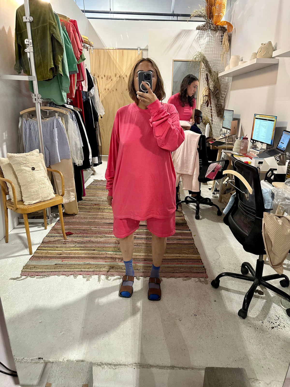 et Tigre - Gemma Longsleeve Top - Barbie Pink - XS S