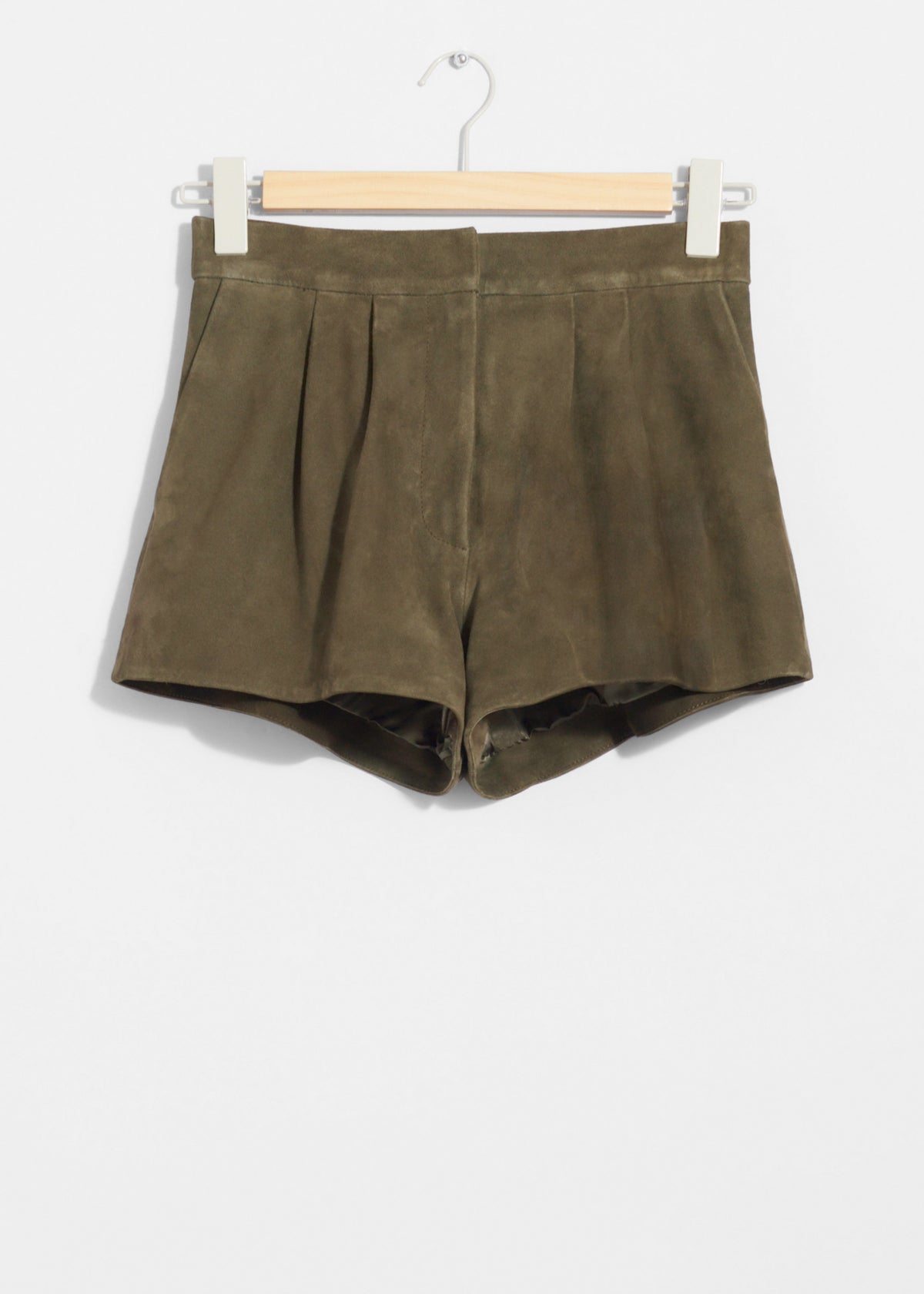 & Other Stories - Smile Suede Shorts - Khaki -