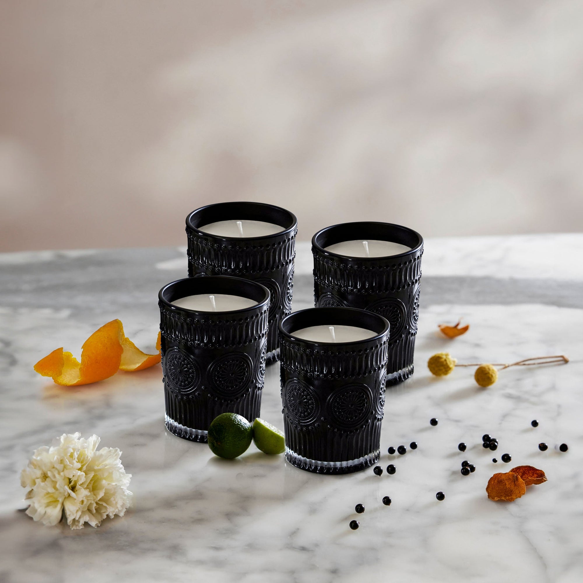 Italic - Noir Swiss Scented Glass Candle Sets -