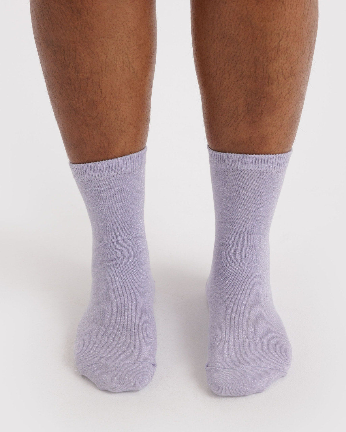 Baggu - Crew Sock - Lilac Metallic -