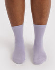 Baggu - Crew Sock - Lilac Metallic -