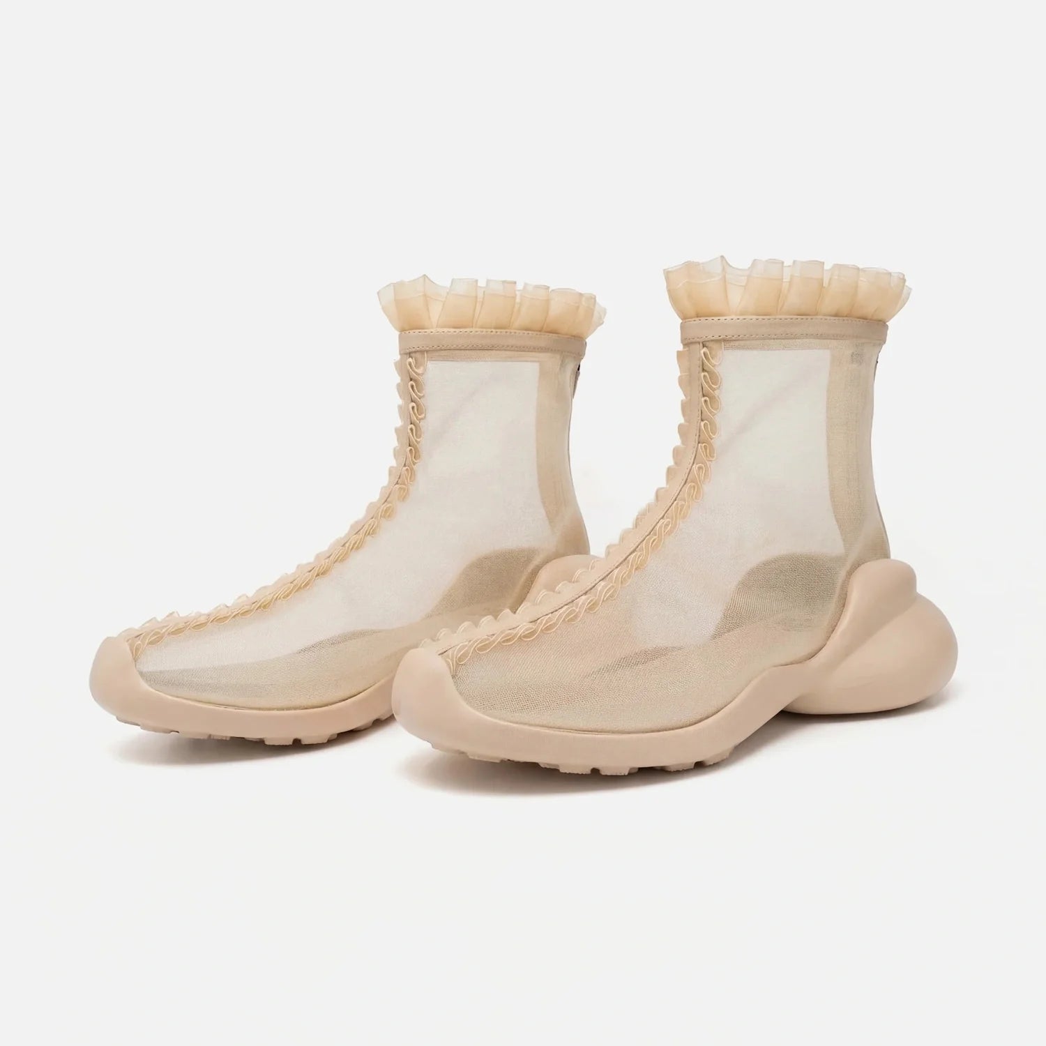 FCTRY Lab RUFL Boot Beige - Three Quarter Front View
