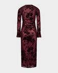 Saemdi - Marise Velvet Burnout Midi Dress -