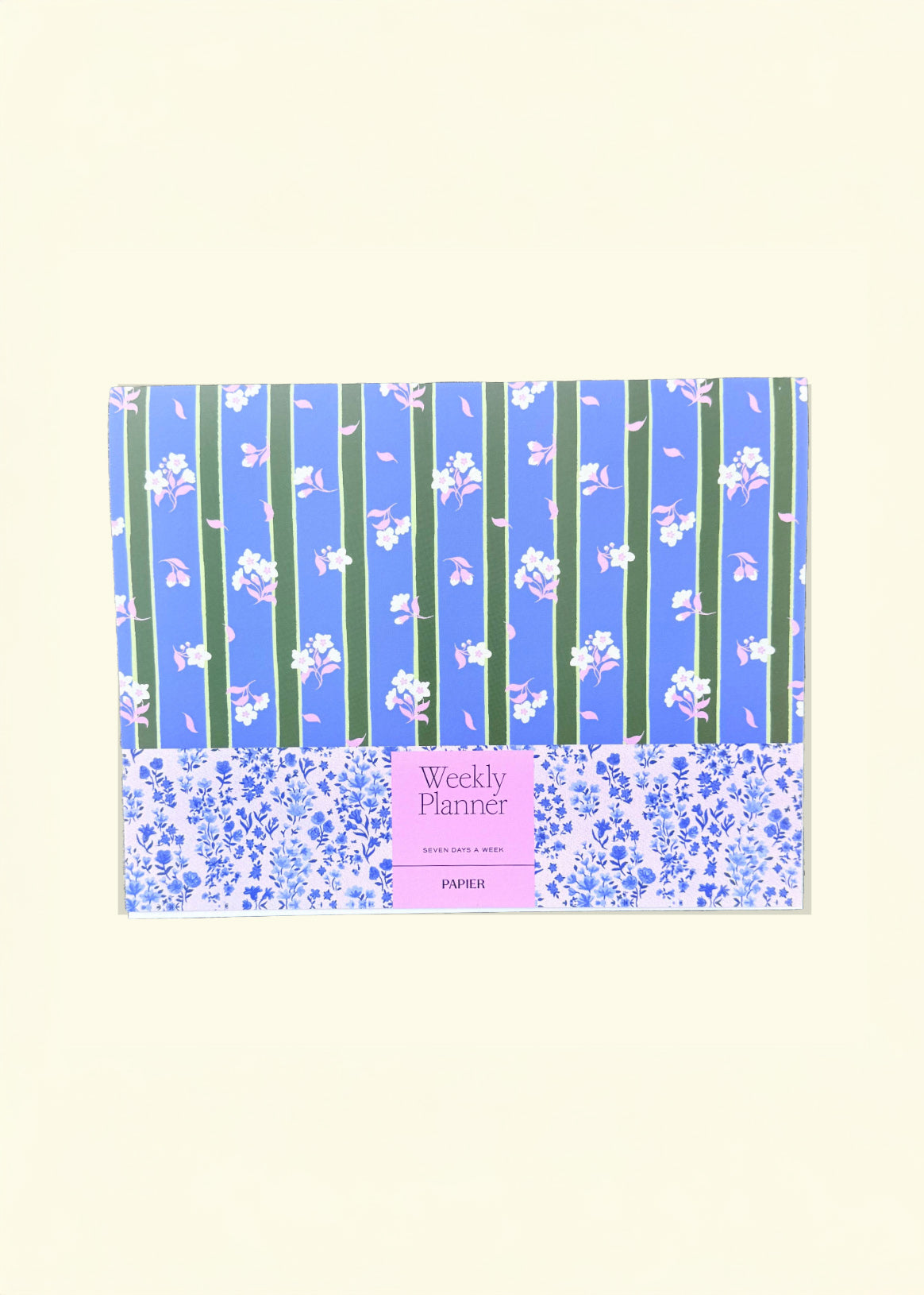 Papier - Weekly Desk Planner - Floral Striples -
