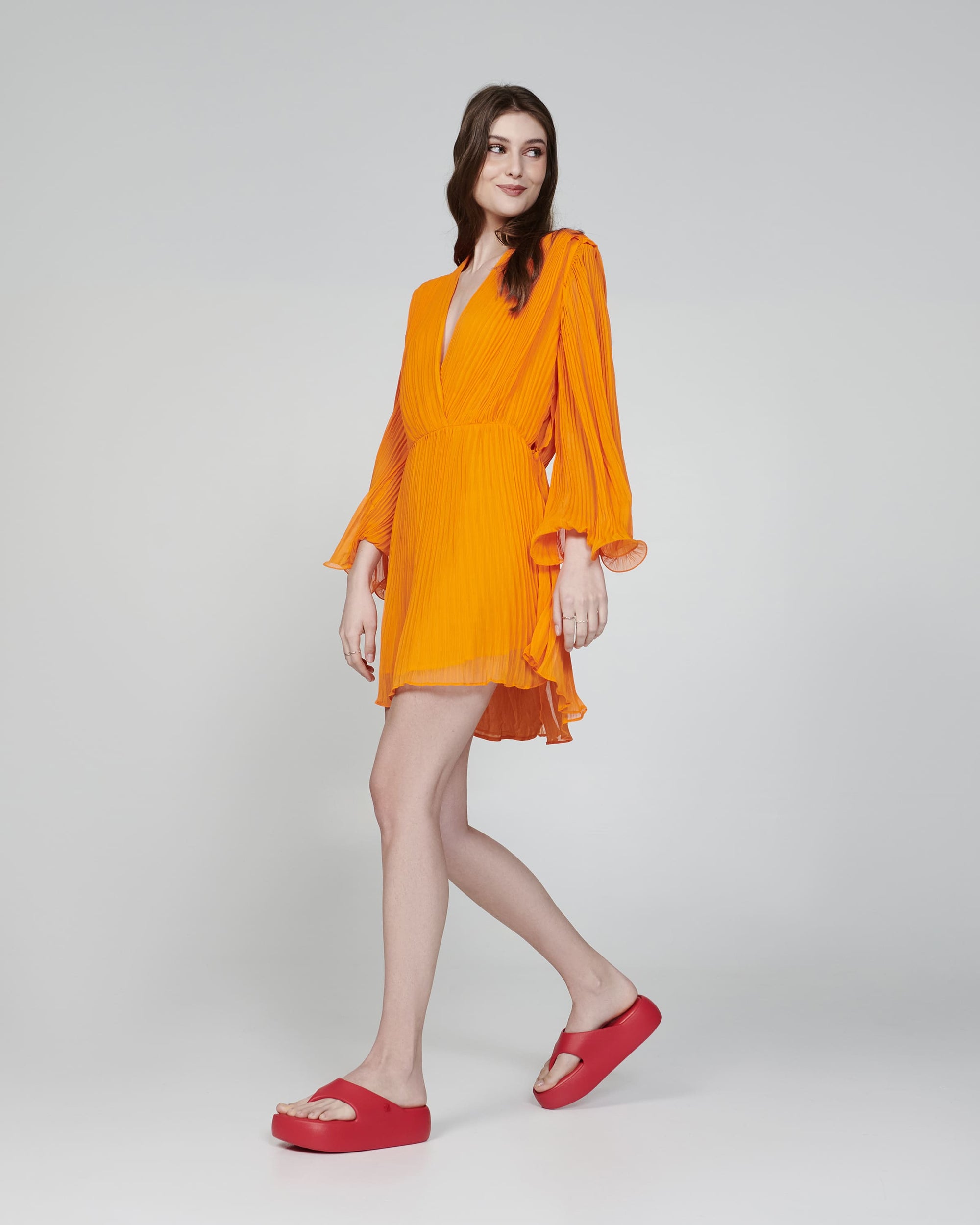 Melissa - Free Platform Thong - Red -