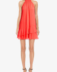 ONE33 SOCIAL - The Ava - Ruffle Halter Cocktail Dress -