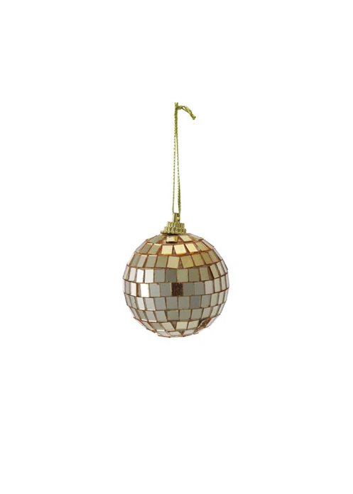 Creative Co. - Small Mosaic Ball Ornament - Gold -