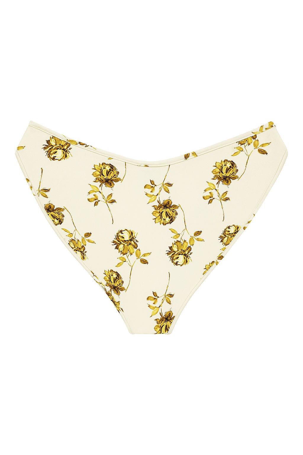 Montce - Gold Filigree Added Coverage Lulu Bikini Bottom -
