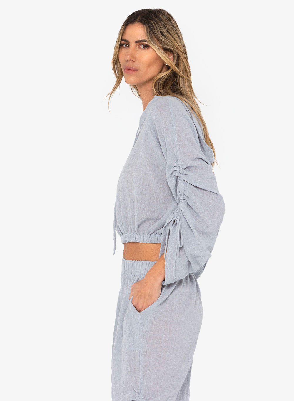 JBQ - Grayson Hoodie - Dusty Blue -