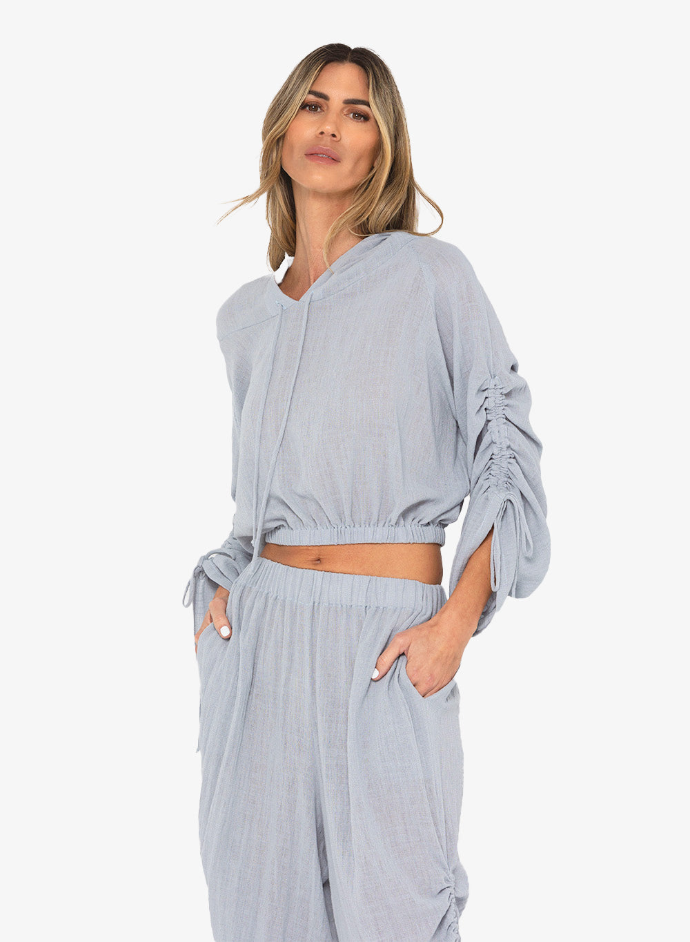 JBQ - Grayson Hoodie - Dusty Blue -