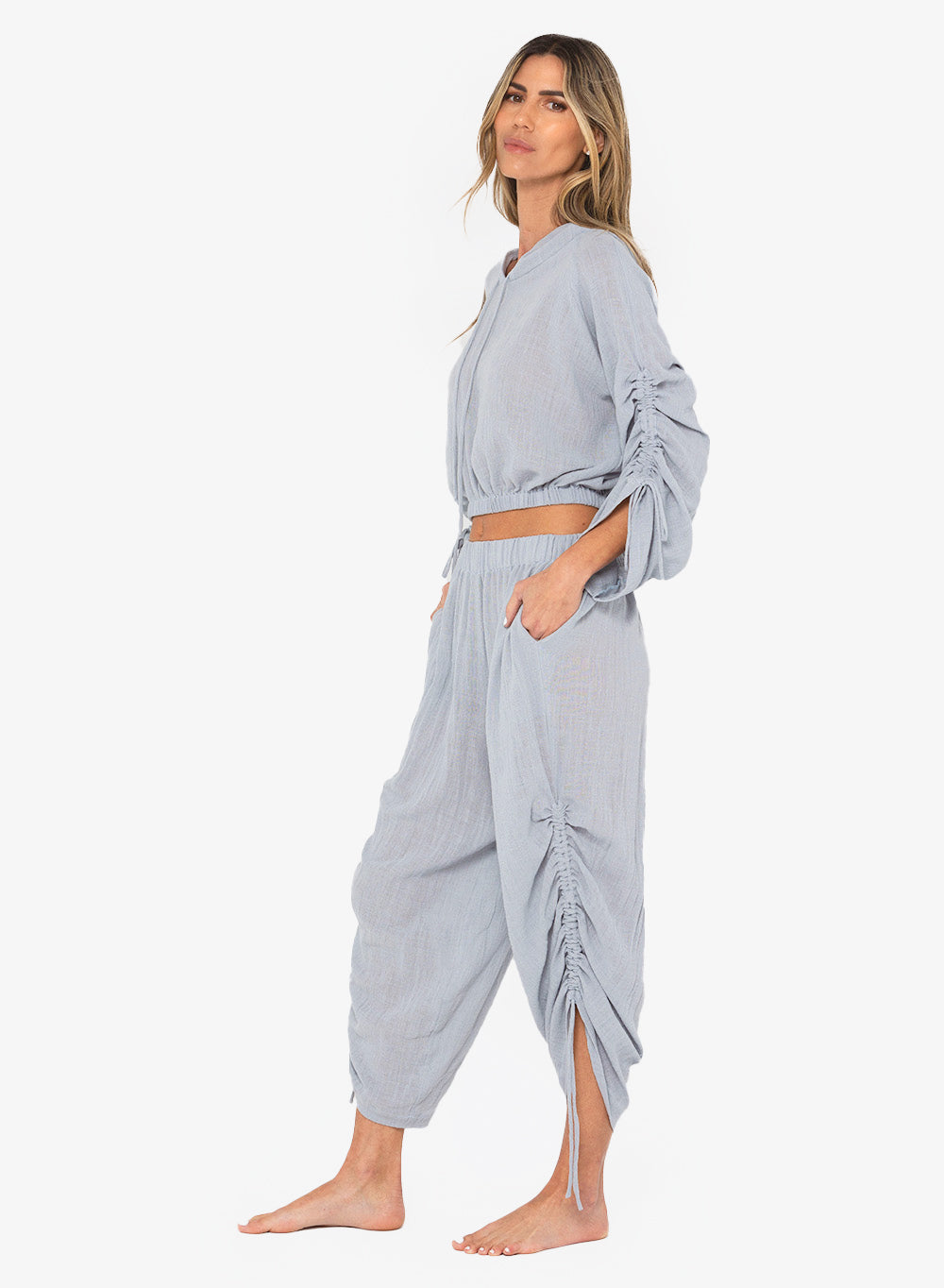 JBQ - Grayson Lounger - Dusty Blue -