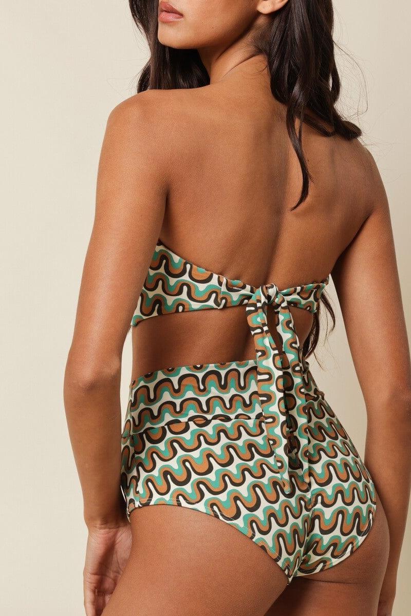 Montce - Groovy Added Coverage High Rise Bikini Bottom -