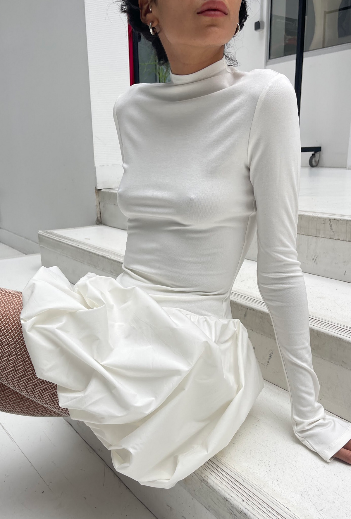 SAEMDI - CIEL DROP WAIST BUBBLE DRESS -