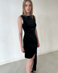 SAEMDI - HERA SIDE TAIL VELVET DRESS -