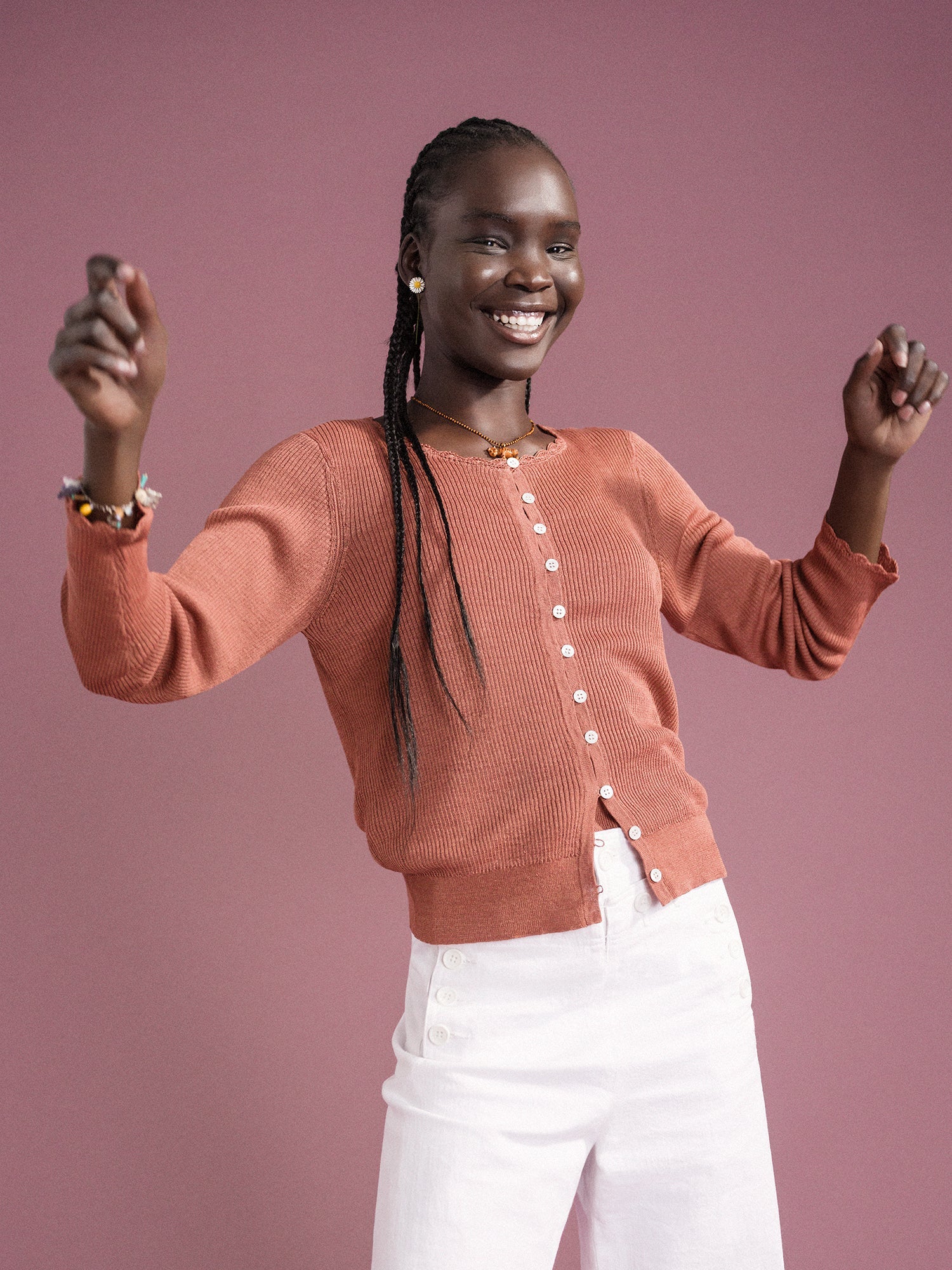 Hansel from Basel - Senna Cardigan - Terracotta -