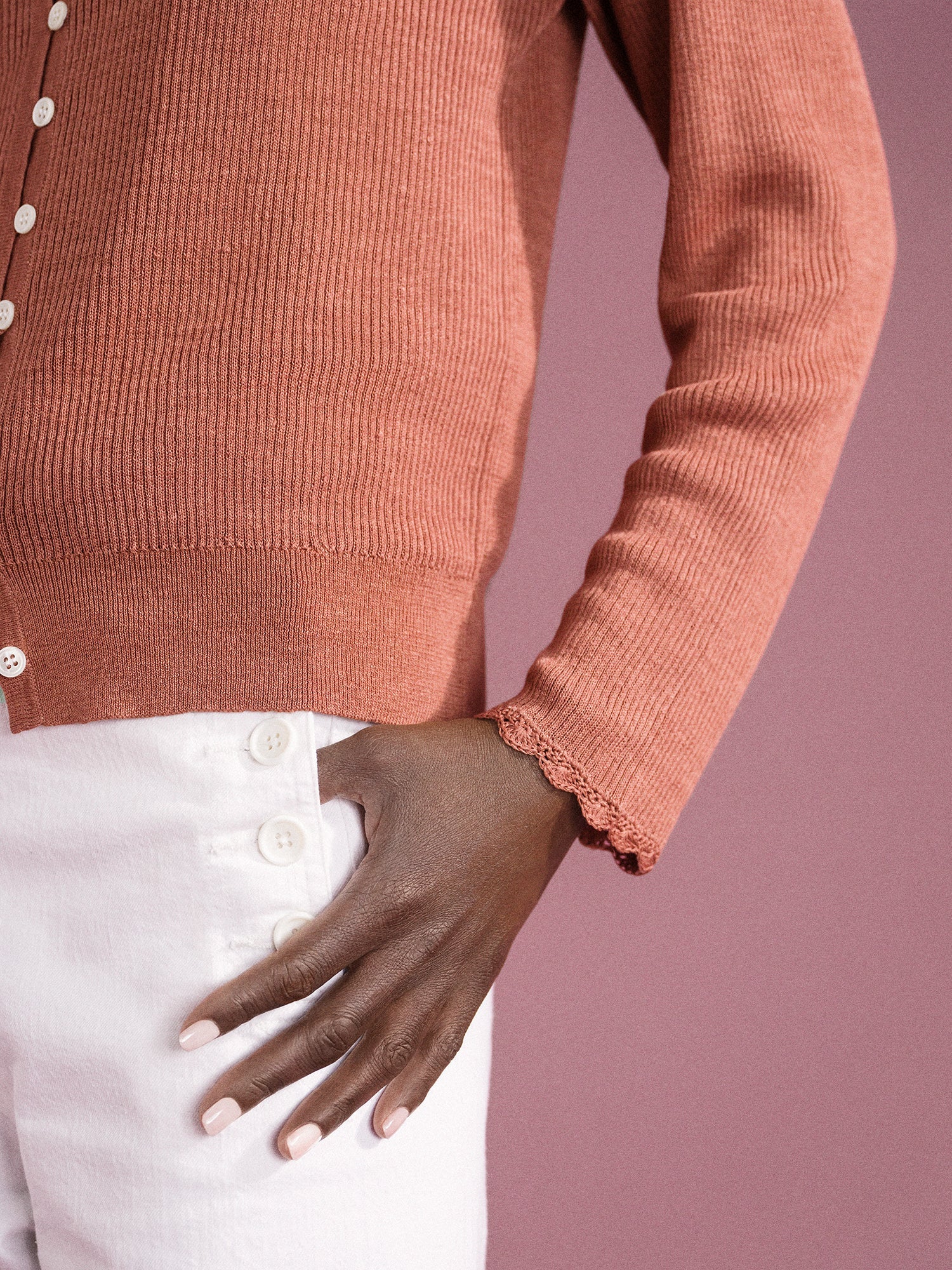 Hansel from Basel - Senna Cardigan - Terracotta -