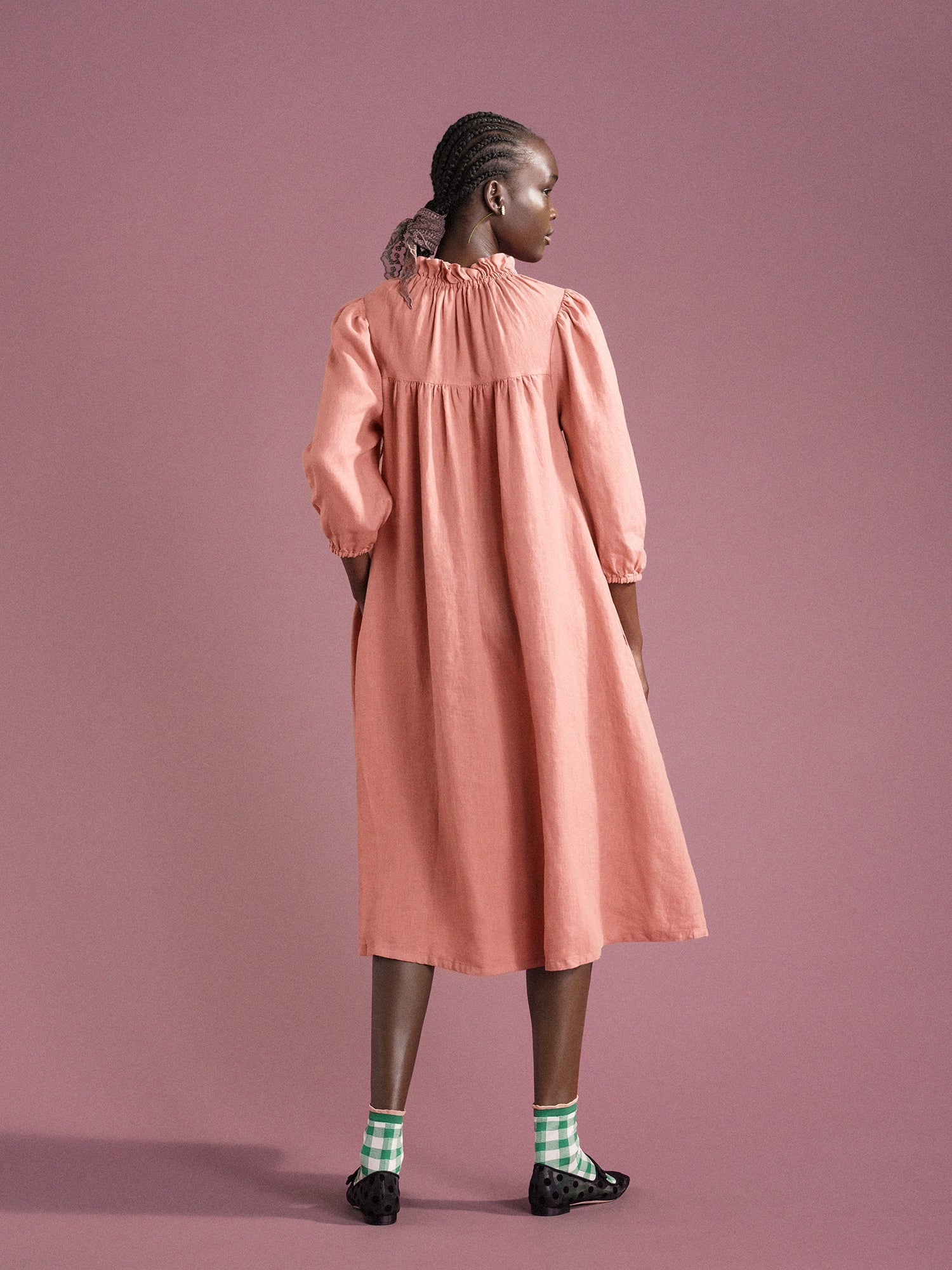 Hansel from Basel - Lotus Dress - Terracotta -