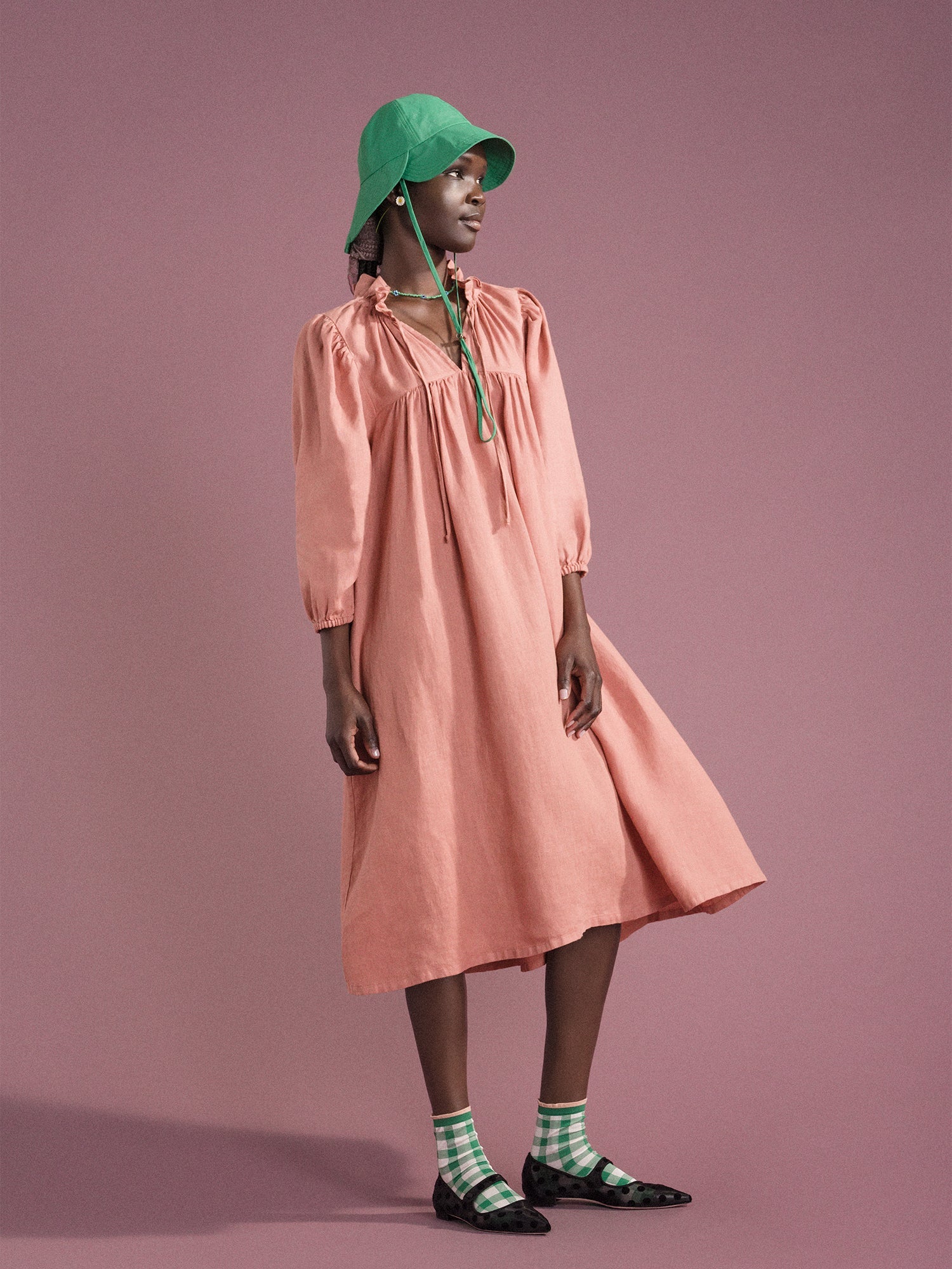 Hansel from Basel - Lotus Dress - Terracotta -