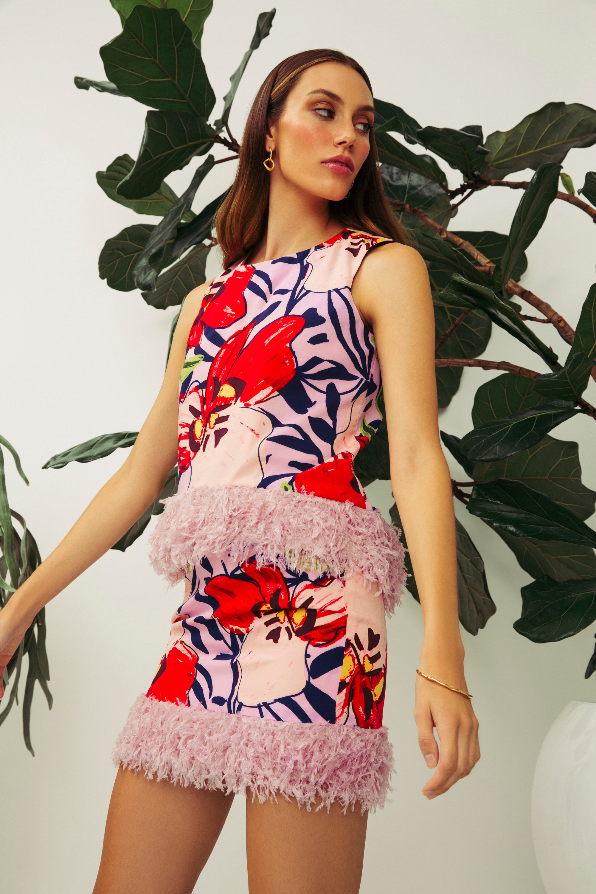 Hilary MacMillan - Feather Hem Skirt -
