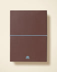 PU Lined Notebook - Chestnut & Ink