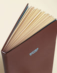 PU Lined Notebook - Chestnut & Ink