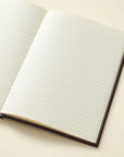 PU Lined Notebook - Chestnut & Ink