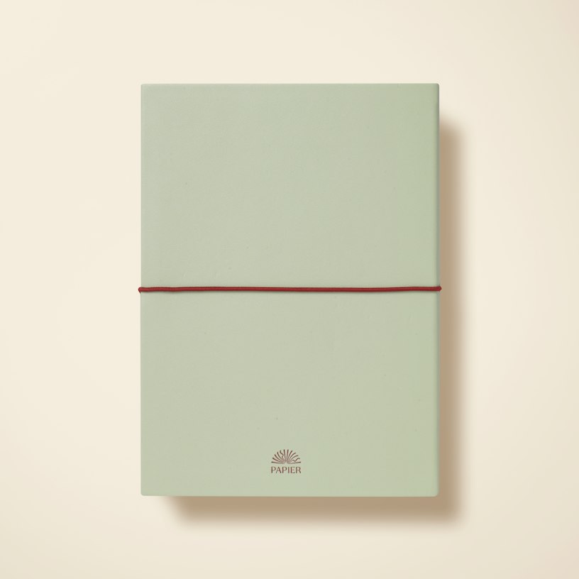 PU Lined Notebook - Moss &amp; Ink