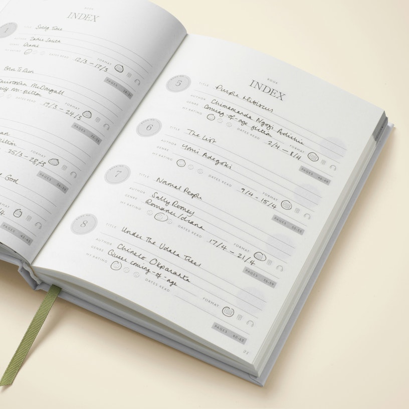 Papier - Nose in a Book Reading Journal -