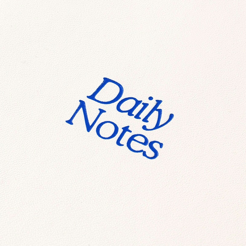 Papier - Daily Notes Vegan Leather Softcover Notebook -