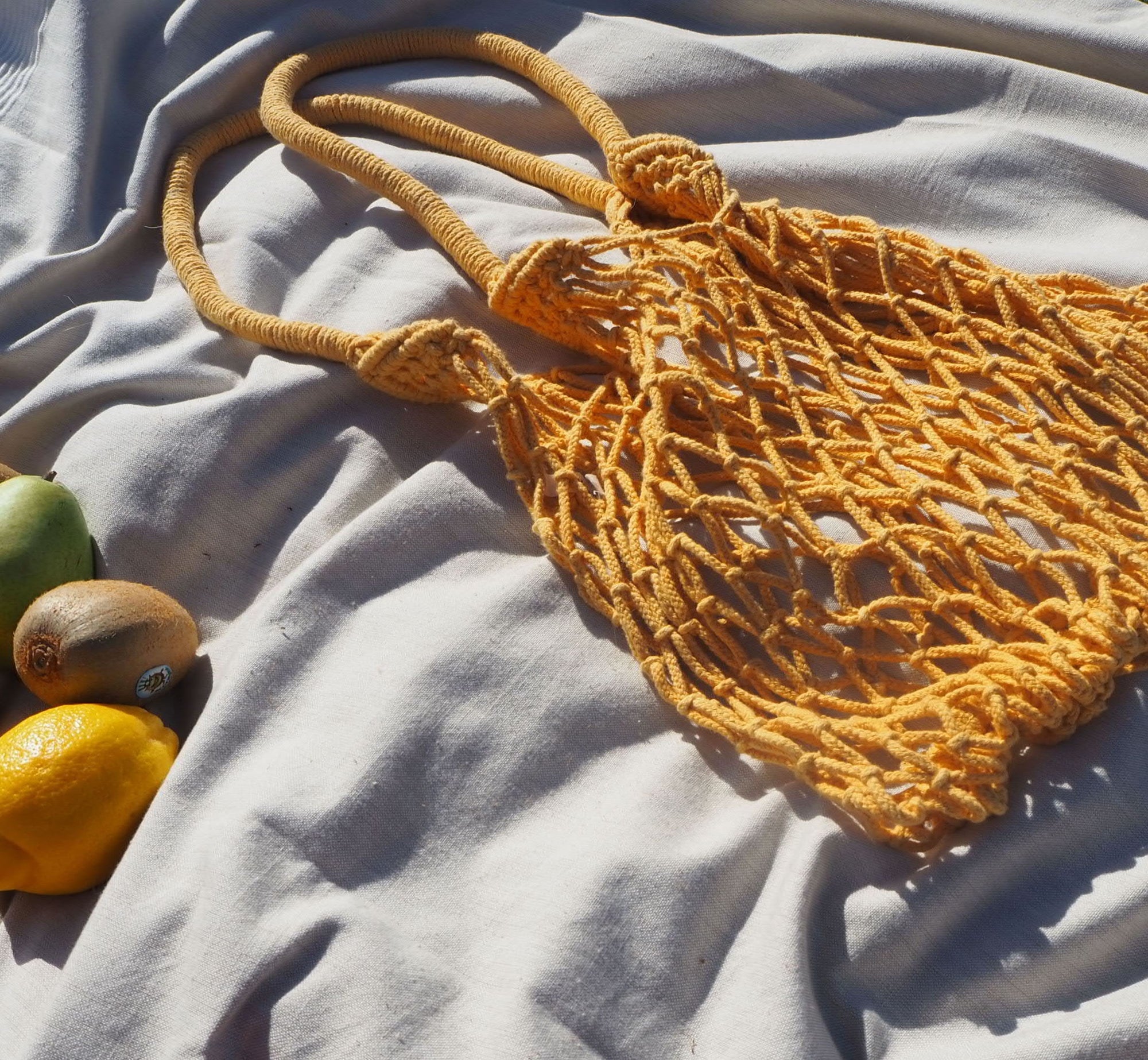 salt + umber - Hudson Farmers Market Tote - Mustard -