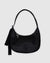 Baggu - Medium Recycled Leather Crescent Bag - Black -