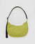 Medium Nylon Crescent Bag - Lemongrass