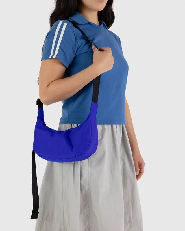 Baggu - Small Nylon Crescent Bag - Lapis -