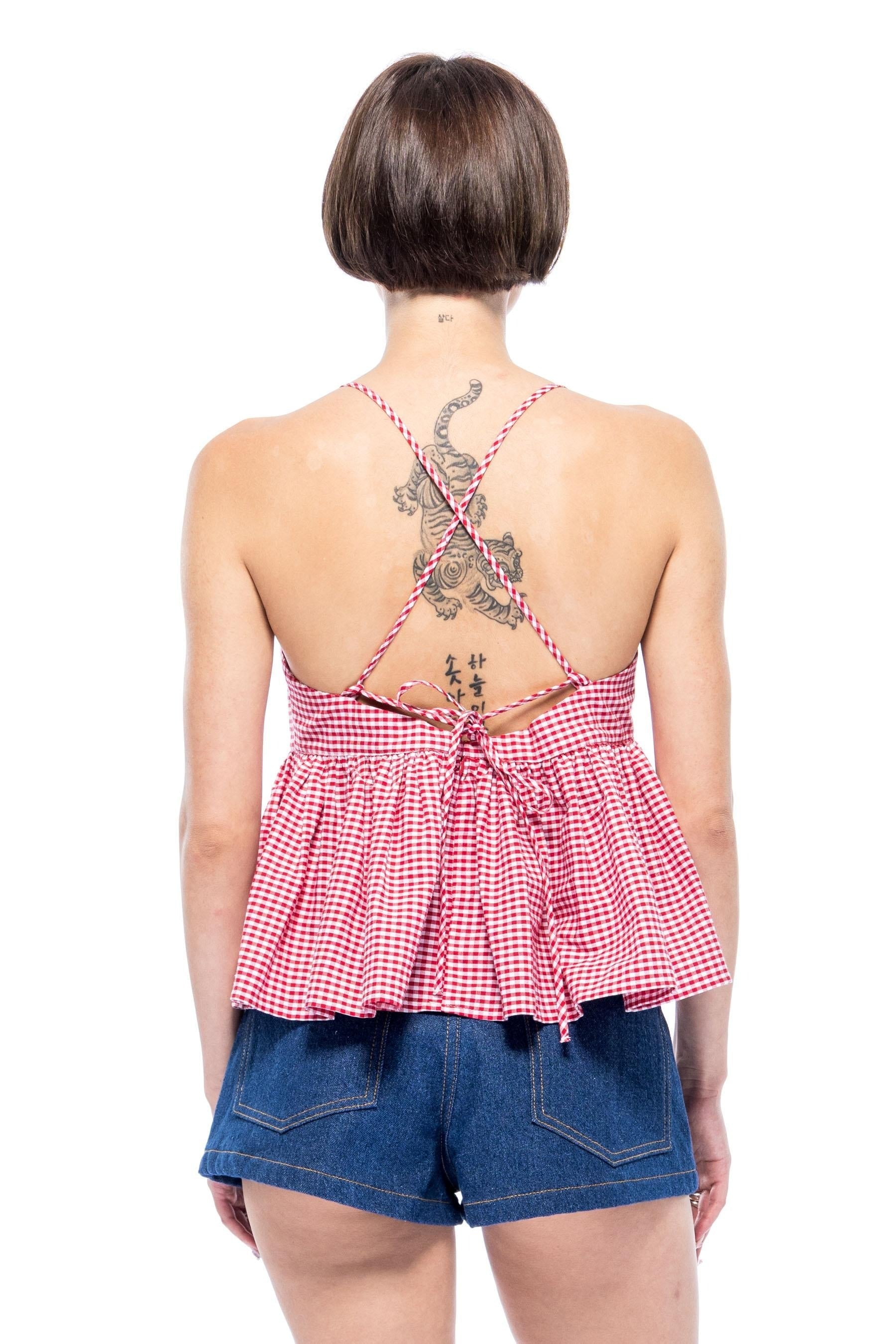 Toit Volant - Imani Top - Red/White Gingham -