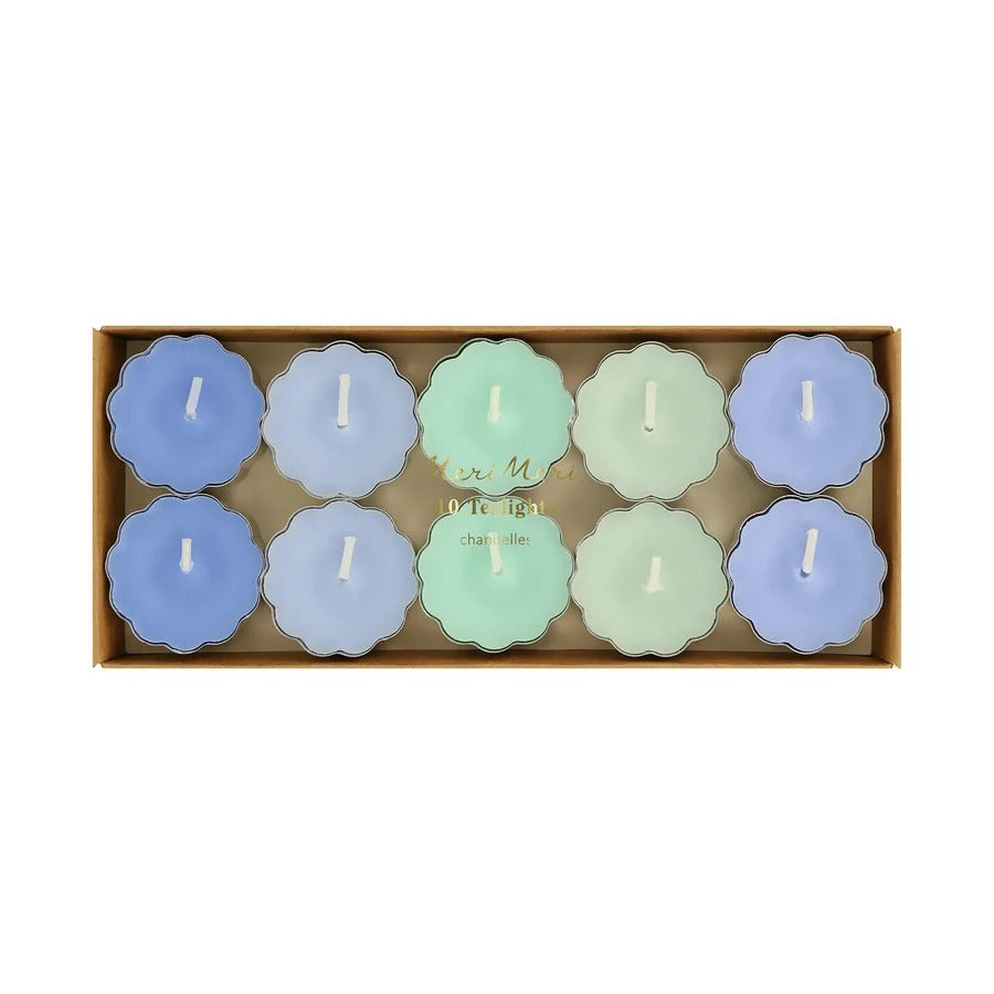Meri Meri - Blue & Green Tealight Candles -