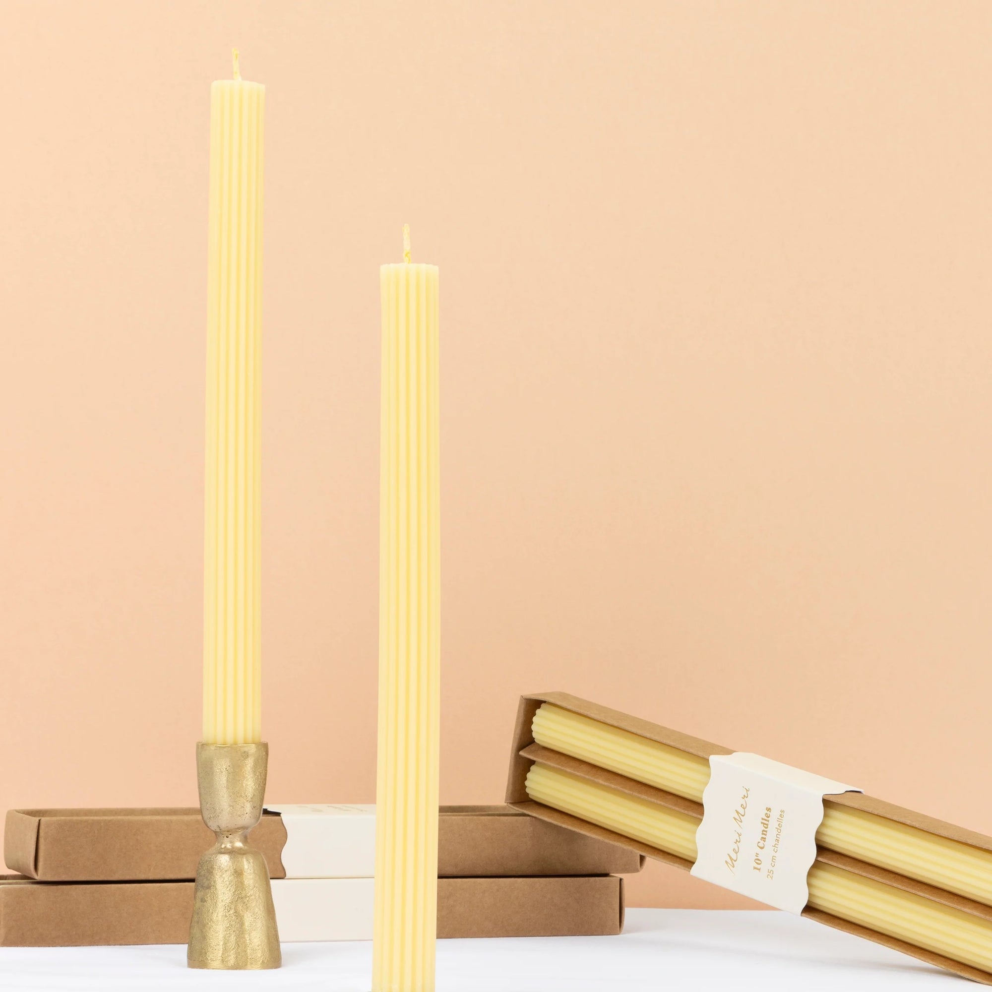Meri Meri - Yellow Table Candles -