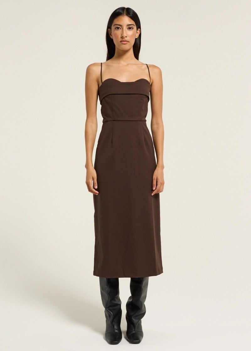 Toit Volant - Juliette Dress Brown -