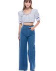 Toit Volant - Coco Cowboy Cut Pants - Light Indigo -