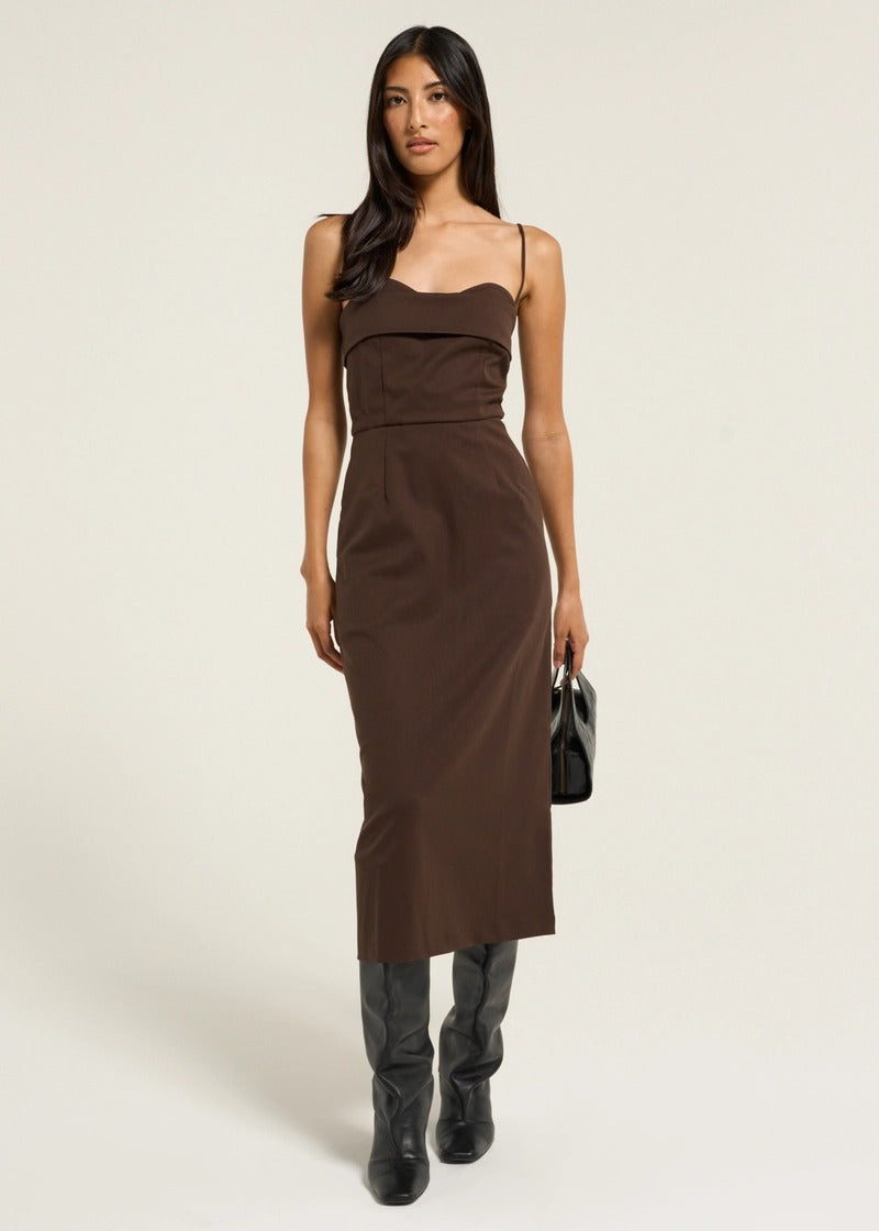 Toit Volant - Juliette Dress Brown -