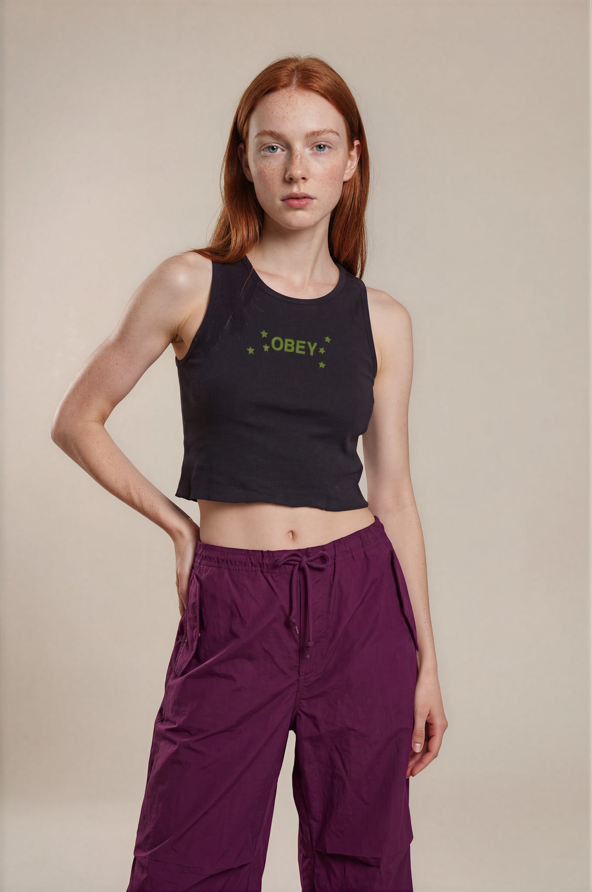 Obey - Dizzy Stars Tank - Black -