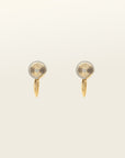 Aiori - Mini Pavé Huggie Clip On Earrings - Gold -