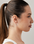 Aiori - Medium Thin Hoop Clip On Earrings - Silver -