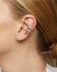 Aiori - Trio Ear Cuffs Set - Silver -