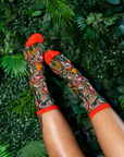 Sock Candy - Wicked Elphaba Land Black Sheer Crew Sock -
